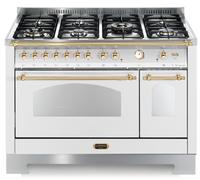 Lofra Roulé RBPD126MFT + Et / 2AEO Cuisine 120X60 Blanc Perle 7 Brûleurs