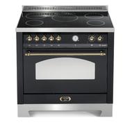 Lofra Roulé Rnmg96mft/5i Cuisine 90CM Noir/Laiton 60060050 5 Regions Cuisson