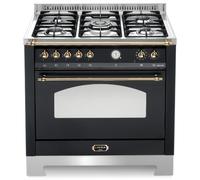 Lofra Roulé Rnmg96mft/Ci Cuisine 90X60 Noir 5 Brûleurs Four Électrique