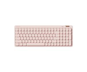 LOFREE Clavier mécanique Flow Lite100 Touches sans Fil Rechargeable Interchangeable avec récepteur2.4G, Connexion BT et Filaire pourWindows Mac Interrupteurs linéaires (Flamingo) Disposition US