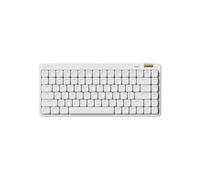 LOFREE Clavier mécanique Flow Lite84 Touches sans Fil Rechargeable Interchangeable avec récepteur2.4G, Connexion BT et Filaire pour Windows Mac Interrupteurs linéaires (Blanchâtre) Disposition US