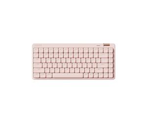 LOFREE Clavier mécanique Flow Lite84 Touches sans Fil Rechargeable Interchangeable avec récepteur2.4G, Connexion BT et Filaire pour Windows Mac Interrupteurs linéaires (Flamingo) Disposition US