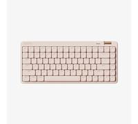 Lofree OE921 clavier de bureau sans fil triple mode 75 %, disposition QWERTY US, 84 touches, interrupteurs linéaires à profil bas, batterie 2000 mAh, molette de volume, rose