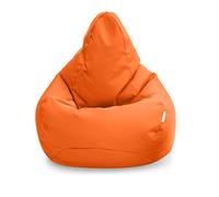 Loft 25 Fauteuil de Jeu Pouf | Siège pour Salon d'Extérieur et d'Intérieur | Résistant à l'Eau | Conception Ergonomique pour Le Soutien du Corps | Durable (Orange)