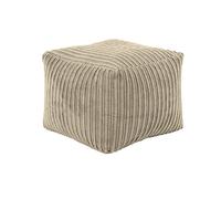 Loft 25 Fauteuil Relaxant Cube Bean Bag | Accueil Meubles de Salon | Léger, Doux et Confortable | Pouf Beanbags avec Repose-Pieds carrés en Corde Jumbo (Acier)