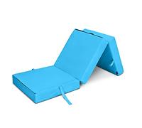 Loft 25 Lit en Z Pliable et imperméable | Matelas cubique avec Fermeture et poignée de Transport | Futon pour invités dans Le Salon de la Chambre à Coucher | Chaise Confortable (Turquoise)