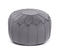 Loft 25 Pouf Rond Beanbag Repose | Pieds 27×45 cm Gaming Pouf pour Adultes Salon Repose | Pieds pour intérieur Pouf Coussin de Sol Durable Pouffe (Ardoise)