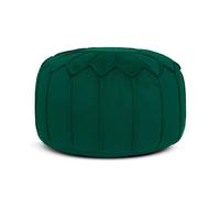 Loft 25 Pouf Rond Repose-Pieds 27×45 cm pour Gaming et Salon | Coussin de Sol Durable pour Intérieur avec Remplissage Beanbag (Forêt)
