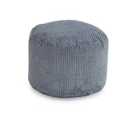 Loft 25 Tabouret de Pieds en Forme de Sac de Haricots Rond Bubble | Repose-Jambes pour Salon d'intérieur | Pouf Ergonomique | Ultra Confortable et Durable (Charbon de Bois)