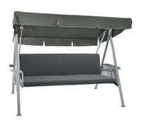 Loft HS Ensemble pour balancelle - balancoire: Assise + Dossier Gris graphite 180x50x6cm