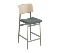 Loft - Tabouret de bar rembourrée 65cm WxHxD 42,5x98,5x49cm