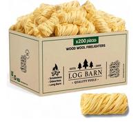 Log-Barn Allume-Feu Naturels Boîte De 200 Pcs Allume-Feu Pour Poêles À Bois, Fours À Pizza, Feux Ouverts