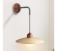 Log Wall Sconce Natural Wood Bedside Reading Lamp 3000K Warm Light Japanese Style Modern Nordic Bedroom Lighting for Aisle Living Room