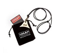 Logan Whistles Sifflet Turbo en Laiton Massif et Cordon en Cuir