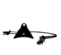 Logan Whistles Ventura Sifflet en aluminium anodisé pour chien de berger avec cordon en cuir | Sifflet de dressage de chien 100 % fabriqué au Royaume-Uni pour le rappel, le troupeau et le travail des