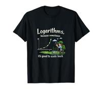 Logarithmes Échelle Back Data Science Graph Camera Design T-Shirt