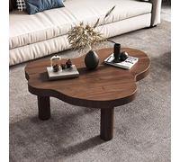 LOGAUT Table Basse Nuage, Table D'appoint Épaisse à Coins Ronds, Table de Cocktail Moderne avec 3 Pieds pour Meubles de Salon