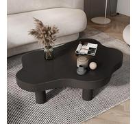LOGAUT Table Basse Nuage, Table D'appoint Épaisse à Coins Ronds, Table de Cocktail Moderne avec 3 Pieds pour Meubles de Salon