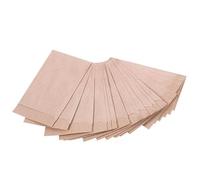 Logbuch-Verlag 100 petit sacs plats en papier kraft 6,3 x 9,3 cm emballange cadeau vente clients bijoux poudre graines marron
