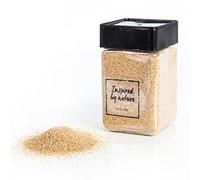 Logbuch-Verlag 600 g de sable décoratif crème, beige, sable, plage, vacances, bricolage, grains de sable grossiers 0,5 mm