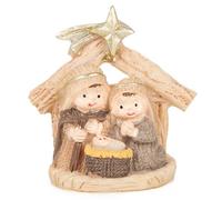 Logbuch-Verlag Bethléem - Mini crèche de Noël, 6,5 cm, couleur: Crème