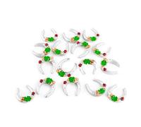 Logbuch-Verlag Fers à Cheval Porte-Bonheur, 16 pièces: Petits Symboles Chance, réussite Concours & permis, Porte-Bonheur Nouvel an, Mini décorations à bricoler, Cadeau Chance, 4 cm