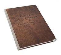 Logbuch-Verlag Grand livre de recettes DIN A4 avec coins métalliques cadeau pour s'écrire anniversaire noël pages blanches