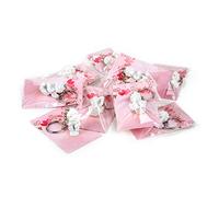 Logbuch-Verlag Lot de 10 mini petits anges gardiens cadeaux de communion rose confirmation porte-clés ange enfant