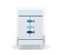 Logbuch-Verlag Lot de 10 sachets de graines de poissons bleus pour communion, confirmation, baptême, mariage, cadeau d'invité, article promotionnel, mélange de graines, prairie d'abeille, 9,3 x 6,3 cm