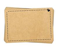 Logbuch-Verlag Lot de 25 petits autocollants vierges pour écrire des noms - 7,4 x 5,2 cm - Autocollants universels pour pots de confiture, miel