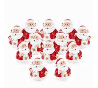 Logbuch-Verlag Lot de 8 mini mini figurines de Père Noël rouges Décoration cadeau de Noël clients enfants amis