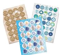 Logbuch-Verlag Lot de 83 autocollants avec motifs chrétiens - Autocollants cadeaux décoratifs pour communion, baptême, confirmation