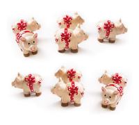 Logbuch-Verlag Mini Porte Bonheur Cochon, 10 pièces: Petits cochons Chance Examen Nouvel an baccalauréat permis, Cadeau Porte Chance Adulte, Figurines polyresine Rose, 3 cm