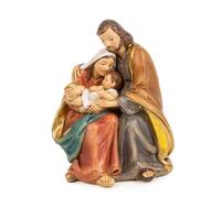 Logbuch-Verlag Petite crèche à poser - Crèche de table - Cadeau de Noël - Sainte Famille - 10 cm