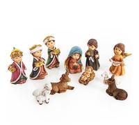 Logbuch-Verlag Petite crèche de la Nativité 11 pièces crèche de Noël 7 cm