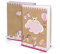 Logbuch-Verlag XXL DIN A4 Livre de coloriage pour bébé Carnet de notes créatif Cheval Rose Cadeau d'anniversaire Noël