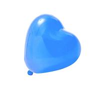 logei® 100x Ballons sous forme en Coeur Amour Ballon Coeur Ballon Ballons de décoration pour la fête, l'engagement, le mariage, l’anniversaire et la Valentine (Bleu)
