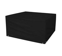 Logei® Couverture Meubles de jardin Couvrant des meubles Housse de protection de couverture pour les tables de jardin ensembles de meubles rectangulaires, noir, 213 x 132 x 74cm