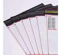 logei® Lot de 100 pièces Sacs d'expédition plastique Enveloppes postales Couleur blanc + noir (45 * 55cm)