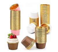 Logei Lot de 150 mini moules à muffins en papier d'aluminium - Imperméables et résistants à l'huile - Pour mariage, anniversaire, Noël