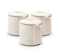 Logei Lot de 3 filets de lavage pour soutien-gorge - Avec fermeture éclair de qualité supérieure - Sacs à linge durables pour laver les soutiens-gorge - Protège la forme du soutien-gorge - Sac à linge