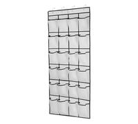 logei Organisateur de porte pour chaussures, rangement de chaussures suspendu avec 24 poches, organisateur de chaussures suspendu, sac de rangement, organisateur suspendu multifonctionnel, organisateu