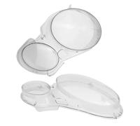 Logements phares auto Ajustement pour Mercedes pour Benz W211 E240 E200 E350 E280 E300 2002-2008 couvercle d'objectif de phare couvercle en verre d'objectif(Pair)