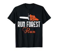 Logger Woodsman Tronçonneuse Vintage Run Forest Run Lumberjack T-Shirt