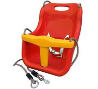 Siège de balançoire pour bébé avec corde et anneaux de fixation