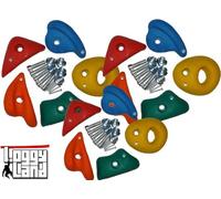 Loggyland Ensemble de Pierre d'escalade 15 Pièces - Différentes Tailles de Sélection - 38