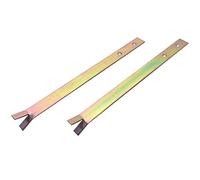 Loggyland Jeu de 2 Ancrage au Sol en Aciers Plats pour Tous Les Types de Poste - Tailles Diverses - 300mm