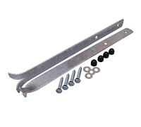 Loggyland Jeu de 2 Ancrage au Sol en Aciers Plats pour Tous Les Types de Poste - Tailles Diverses - 600mm