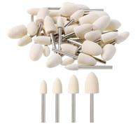 loghohu Lot de 40 embouts de polissage en forme de cône pour outil rotatif Dremel (6 mm/8 mm/10 mm/12 mm)