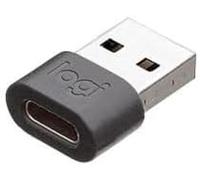 Logi Zone Wired USB-A Adapter - Adaptateur USB - USB type A (M) pour 24 pin USB-C (F) - graphite - pour Zone Filaire MSFT Teams